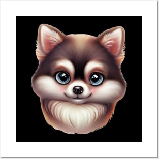 Wagtastic Pomsky Posters and Art